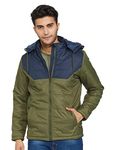 Amazon Brand - Symbol Men's Quilted Jacket (AW21-SY-QWH-153_Navy+Green_S)