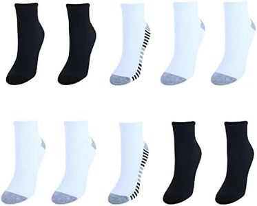 Hanes Chaussettes respirantes et confortables pour femme (lot de 10), blanc, taille unique