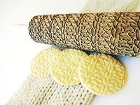 KNITTING PATTERN Embossing Rolling Pin. Laser engraved rolling pin for pottery and homemade cookies by Algis Crafts