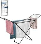 CUQOO Clothes Airer Outdoor with 22 Bars - Foldable Clothes Drying Rack Indoor | Winged Clothes Horse Airer for Drying Clothes | Large Cloth Drying Rack Stand for Laundry Drying Rack Clothes Indoor