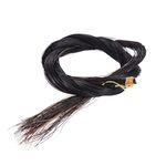 MYADDICTION Violin Bow Hair Horsehair for Full Size 4/4 Violin Bow Natural Black 0