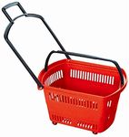 Bigapple BA-Basket30L Heavy Weight King Shopping Trolley, Basket Type, 25kg Capacity Red