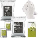 Kraftify Molding Powder for Hand & Foot Casting | Moulding Powder 450gm & Practice Kit 25gm | Hand Impression Material, Molding Clay | Casting Kit (Couple Kit)