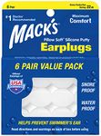 Mack's Pillow Soft Earplugs White , 12 Count (6 Pair)