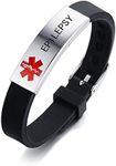 HEABY Medical Alert ID Bracelet Las