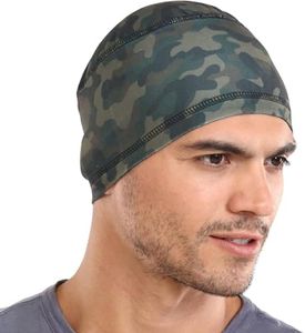 Tough Headwear Cooling Skull Cap for Men - Hard Hat Liner Cycling Caps, Helmet Liner for Motorcycle - Military Camo