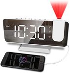 Projection Alarm Clock for Bedroom,
