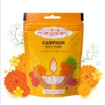 MANGALAMMANGALAM Camphor Tablet 100g Pouch - Pack of 1 | 100% Organic | for Puja, Festivals & Other Religious Ritual | No Dangerous Chemicals | Leaves No Residue Or Ash Camphor Tablet 100g Pouch - Pack of 1 | 100% Organic | for Puja, Festivals & Other Religious Ritual | No Dangerous Chemicals | Leaves No Residue Or Ash