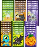 Neliblu Halloween Coloring Books for Kids 24 Pieces - Halloween Party Favors Non Candy Halloween Decoration Treat Alternative for Kids (Pack of 24)