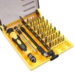 MMOBIEL Mini Screwdriver Repair Set 45 in 1 for Laptop, Smartphone, Tablet, PC, Computer, Console and More - Magnetic Small Precision Screwdriver Kit - Torx Bit Tool Set - 6089B