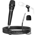 OneOdio Microphone for Singing Wired Microphone Dynamic Karaoke Microphones 16.4ft XLR Cable Vocal Cardioid Metal Handheld Mic for Recording,Party Karaoke Singing, Wedding,Outdoor Activity