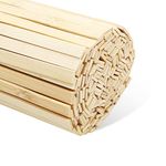 Worown 240 Pcs 15.7 Inches Long Natural Bamboo Strips, 3/8 Inches Width Bamboo Craft Sticks, Extra Long Sticks, Thin Wood Strips for Craft Projects