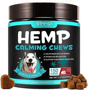 Calming Treats For Dogs, 150 Count Hemp Calming Chews for Dogs - Reduce Stress Relief, Separation, Barking, Fireworks, Thunderstorms - 100% Natural Ingredients Dogs Calming Treats (Peking Duck)