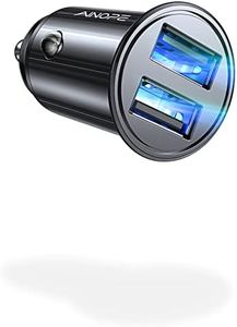 AINOPE Chargeur Allume Cigare USB, Ultra Compact USB 24W/4.8A Chargeur de Voiture, en Alliage d'Aluminium Charge Rapide Chargeur Voiture pour iPhone 14/14 Plus/14 Pro Max, iPad, Samsung Galaxy S22