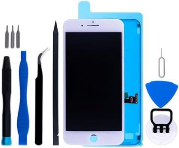 for iPhone 7 Plus LCD Screen Replacement Tools Kit 5.5" Display 3D Touch Digitizer Frame Adhesive Assembly Compatible with A1661, A1784, A1785, A1786. (White)