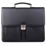 Jack&Chris® Mens New PU Leather Briefcase Messenger Bag Laptop Bag, MBYX015