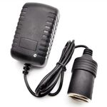 Geweeco AC to DC Converter 12V 2A 24W, 100V-240V to 12V Power Supply Adapter Car Cigarette Lighter Socket, AC/DC Transformer for Portable Cooler Warmer, Air Compressor,Other Car Devices Under 24W
