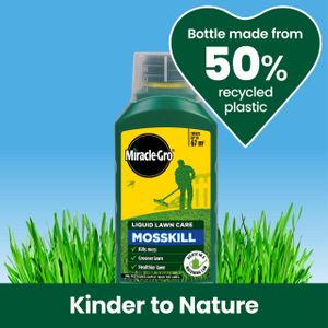 Miracle-Gro Mosskill Liquid Lawn Care, 1L Concentrate – 67m² Coverage