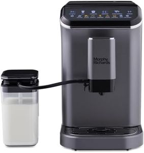 Morphy Richards Café Artisan Fully Automatic Coffee Machine|Grind To Brew|20 Bar Pressure|7-in-1 Coffee Maker Including Espresso,Cappuccino & Latte|Touch Display|2-Yr Warranty|Titanium