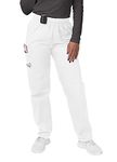 Sivvan Scrubs for Women - Drawstring Cargo Scrub Pants - S8200 - White - XL