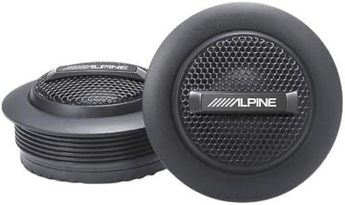 Alpine S-S10TW S-Series 1" Silk Dome Tweeter Set