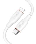 Anker USB-C to USB-C Cable, 643 Cable 100W 3ft, USB 2.0 Type C Charging Cable Fast Charge for MacBook Pro 2020, iPad Pro 2020, iPad Air 4, iPad Mini 6, Galaxy S21, Pixel, Switch (Cloud White)