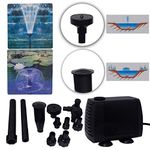 Venus Aqua Fountain Pump with Fountain kit and Submersible Kit for Fountain, Garden, Pond, Aquarium, Rockery Pond Decoration (Power: 105 W, H. MAX: 5 Metre, F.MAX: 5500 L/H)