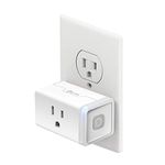 Kasa Smart Plug Mini by TP-Link (HS103) - Smart Home WiFi Outlet Works with Alexa, Echo and Google Home, No Hub Required, Remote Control, 2.4GHz WiFi Required, 15 Amp, UL Certified, 1-Pack, White
