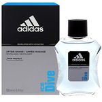 2 x Adidas Ice Dive Mens After Shave 100ml Male Aftershave Splash on