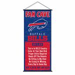 WinCraft Buffalo Bills Man Cave Fan Banner Wall Door Scroll