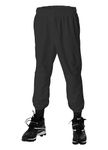 Alleson Athletic Youth Pull on Baseball Pants, Black, Large