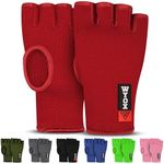 WYOX Boxing Hand Wraps Inner Gloves Men Women, Half Finger Under Mitts with Elasticated Bandages for Fist Protection, Ideal for Muay Thai, Kickboxing, MMA, and Martial Arts, Perfect for Training