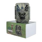 V88R Trail Camera - 4K Video, 32 MP Photo, Night Vision, Motion Detection, 2.4inch LCD, 0.2s Trigger Time, Waterproof for Wildlife Monitoring, Home Security, and Outdoor CCTV Trap Camera