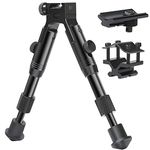 Feyachi 3 in 1 Tactical Riflebipod + Rail Mount Adapter Adjustable Height from 6.5" to 7.0" for Hunting