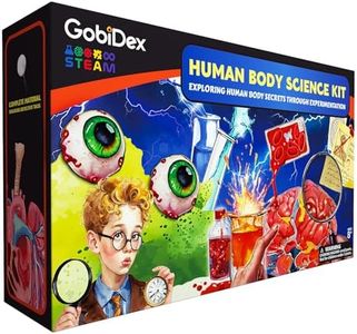 GobiDex Gross Science Experiments - Brain Dissection, Slime Making & Glowing Heart, Human Anatomy Science Kit for Kids, Educational STEM Toys, Birthday Gifts for Boys & Girls Ages 8-12