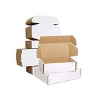 Box Brother 3 Ply White Flap Corrugated Packaging Box Size: 8x4x2 Length 8 inch Width 4 inch Height 2 inch 3Ply Corrugated Packaging Box (Pack of 50)