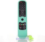 Anderic Case for LG Magic Remote AN-MR21GA, AN-MR22GA, MR23GN, MR22GN, Silicone Cover for LG Remote, Protective Rubber Sleeve Holder Skin, Battery Protector Case - Green