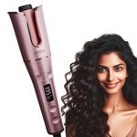 Erikka Automatic Hair Curler For Women | 3 Temp Settings, Dual Curling Technology, Universal Hair Compatibility, Tangle-Free Design, and LED Display For Time And Temperature