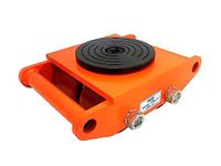 VOLTZ 6 ton (13200lb) Heavy Duty 360 Degree Rotation Machine Dolly Skate Roller Machinery Mover Cargo Trolley (Orange)