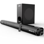 GOBOULT Newly Launched Bassbox X250 2.1 Channel Sound bar with 250W Output, Dolby Digital Surround Sound, BT V5.3, EQ Modes, Dedicated DSP, Multi-Connectivity HDMI ARC, USB, AUX, Optic Soundbar for TV