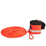 MOOCY Rescue Throw Bag w/ 5/16" Floating Line, Whistle Buckle for Water Kayaking, Whitewater Boating, Rafting, Ice Fishing, Swimming, Climbing, High Limb Throwing (15)