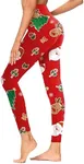 GAYHAY Christmas Leggings for Women - Soft Opaque Slim Tummy Control Printed Pants for Running Cycling Yoga