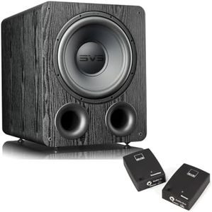 SVS PB-1000 Pro 12 Inch Ported Subwoofer with SoundPath Wireless Audio Adapter (Premium Black Ash)