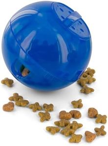 PetSafe Slimcat Feeder Ball - Interactive Game for Your Cat - Fill with Food and Treats - Blue