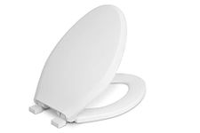 Centoco 3800SC-001 Elongated Plastic Toilet Seat with Safety Close, Light Weight Residential