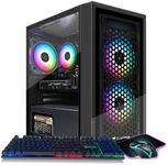 STGAubron Gaming PC Computer Desktop, Radeon RX 560 4G GDDR5, Intel Core i5 3.2G up to 3.6G, 16G RAM, 512G SSD, 600M WiFi, BT 5.0, RGB Fan x 3, RGB Mouse Pad, Windows 10 Home