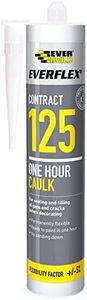Everbuild Everflex 125 One Hour Caulk | Permanently Flexible for Sealing and Filling Gaps and Cracks Before Decorating - Magolia - 300 ml
