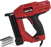 LUMBER JACK 2in1 Electric Nail and Staple Gun Tacker, 60 Nails per Minute, Ergonomic Design, Depth Adjustment, Safety Switch, Includes 300 Staples & 100 Nails, Ideal for Upholstery & Wood