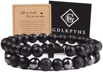 Black Obsidian Bracelet - Cross Bra