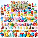 36 Pcs Animal 3D Erasers, Fun and Cute Mini Pencil Erasers for Kids, Puzzle Take Apart Eraser, Classroom Rewards, Party Favors, Desk Pets, Treasure Box, Birthday Gifts, Bulk Toys, Easter Egg Fillers